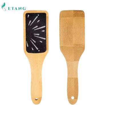 OEM LOGO Pedicure Foot File With Bamboo Handle